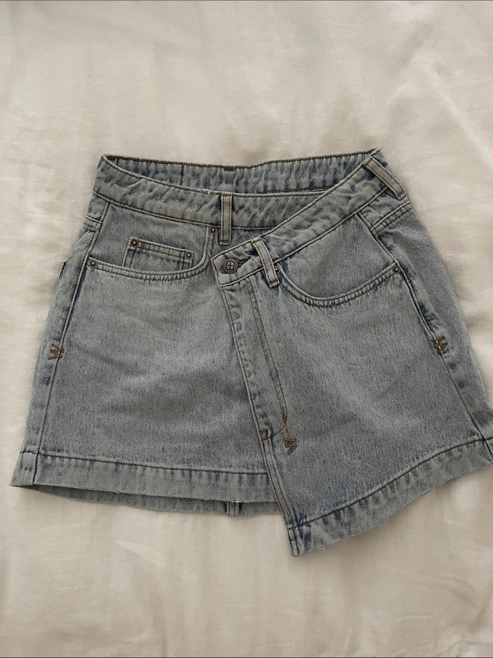 Ksubi  Denim Wrap Skirt
